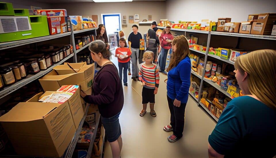 kids at a food bank 1