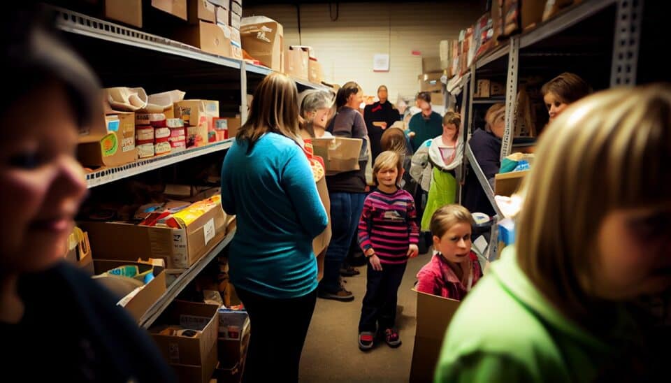 kids at a food bank 2