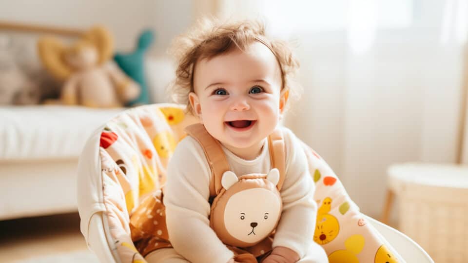 Happy Baby In Jumper