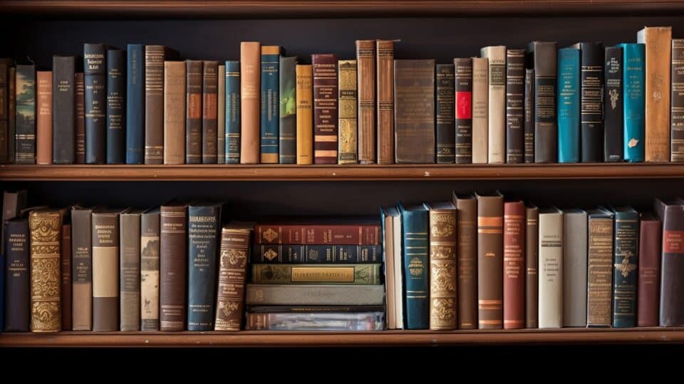 shelf full of books