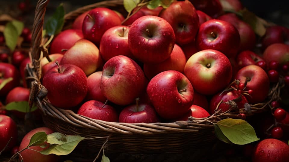 Bowl Of Fresh Wild Twist Apples