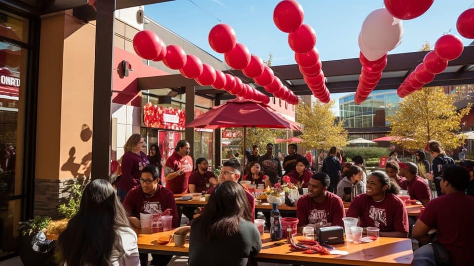 people at a chipotle fundraiser 2