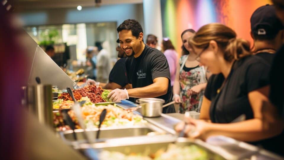 people at a chipotle fundraiser 5