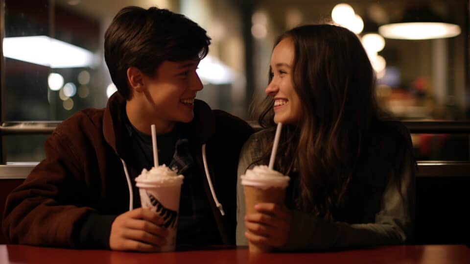 Teen First Date Milkshakes