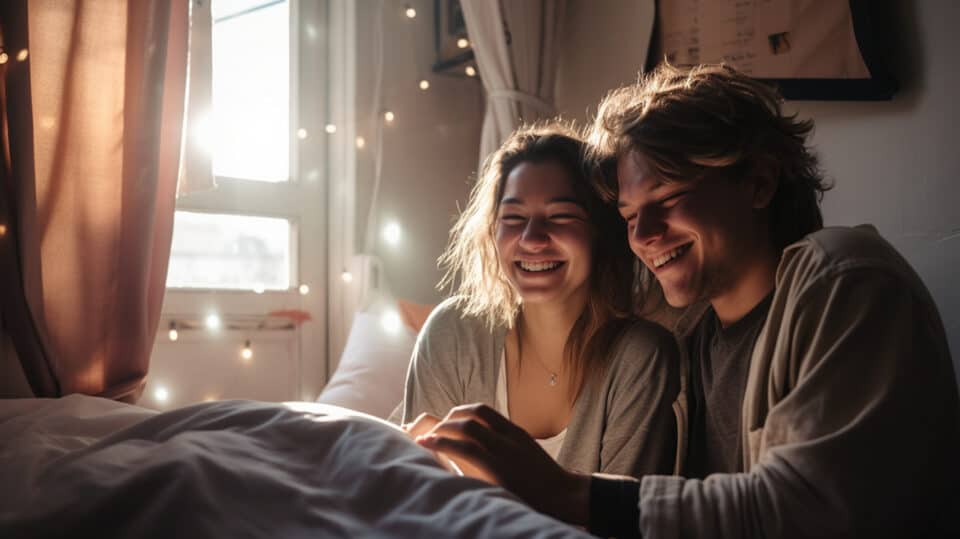 Young Couple Spend Time Together