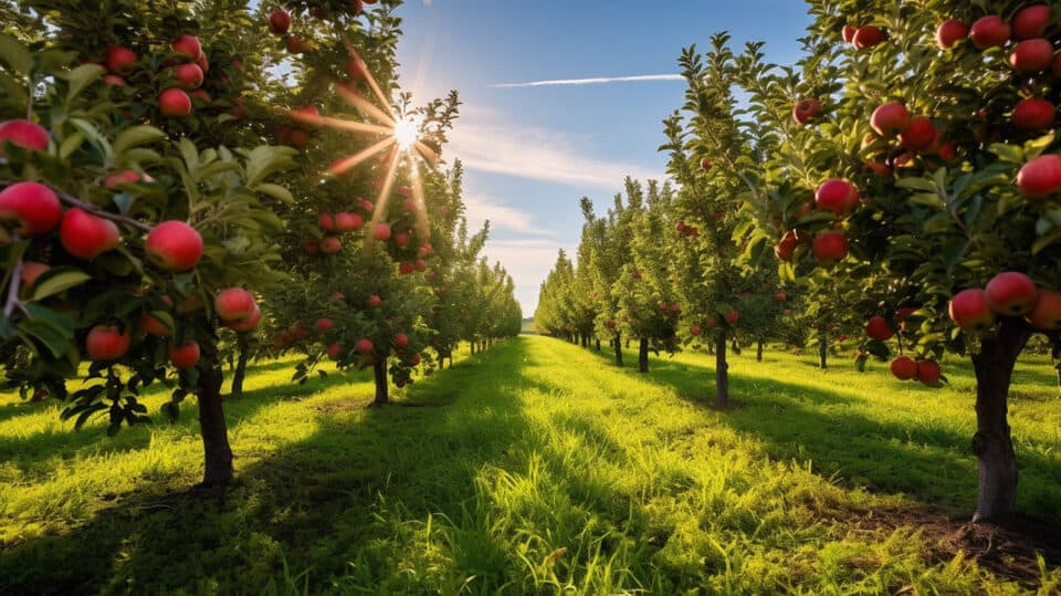 Vibrant Sweet Sixteen Apple Orchard