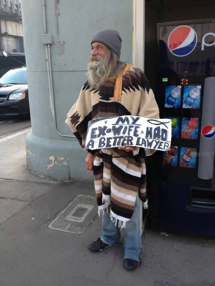 funny homeless sign example 11