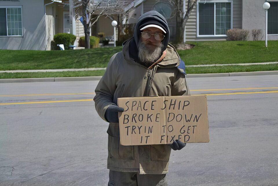 funny homeless sign example 15