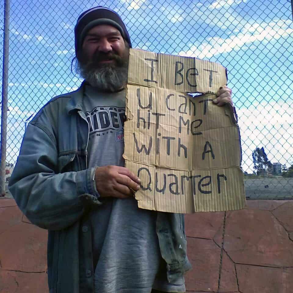 funny homeless sign example 16