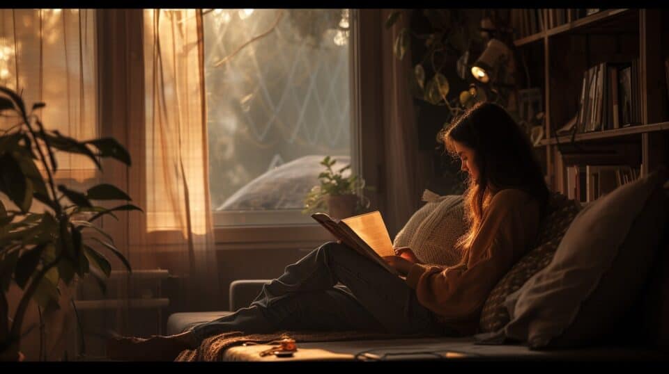 woman waiting for package delivery