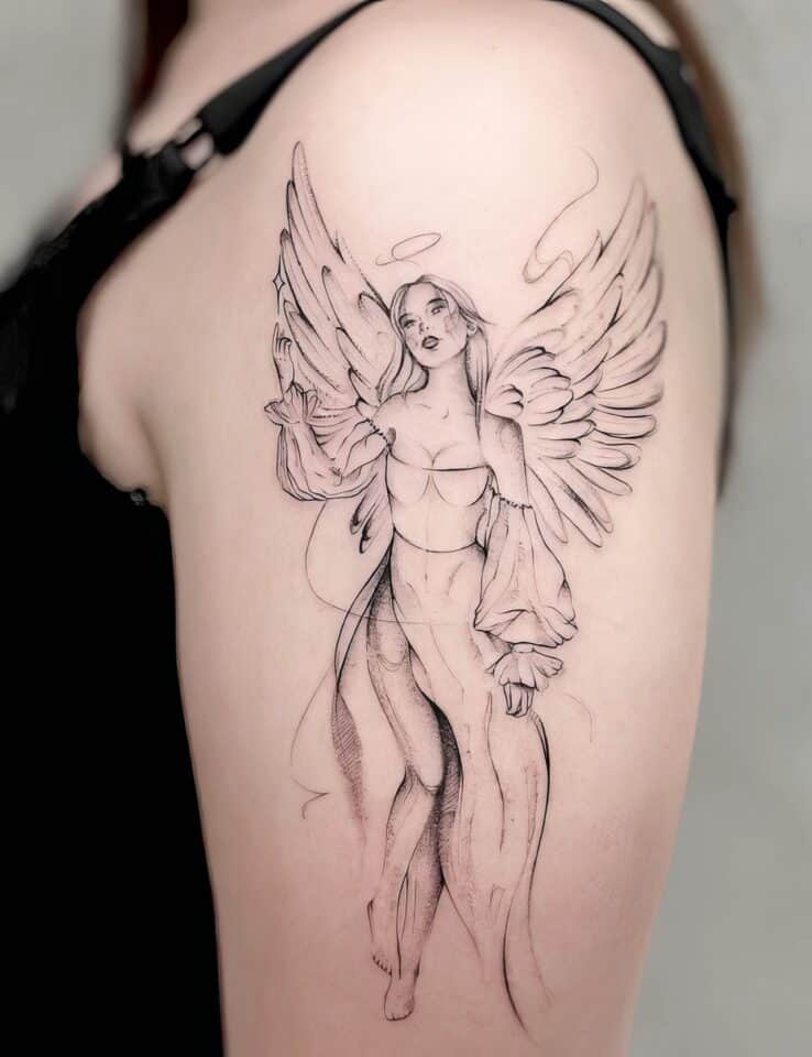 Angel Tattoo Ideas 80