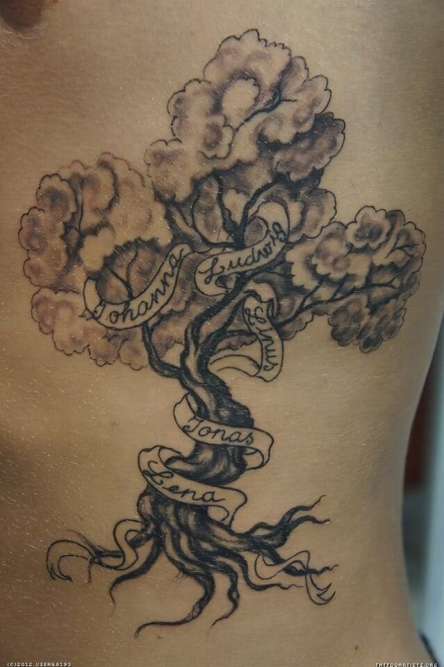 Family Tree Tattoo Ideas 23