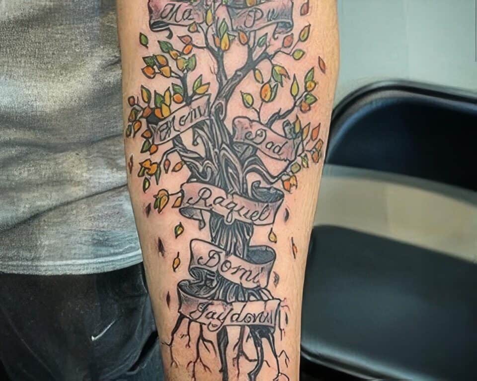 Family Tree Tattoo Ideas 41