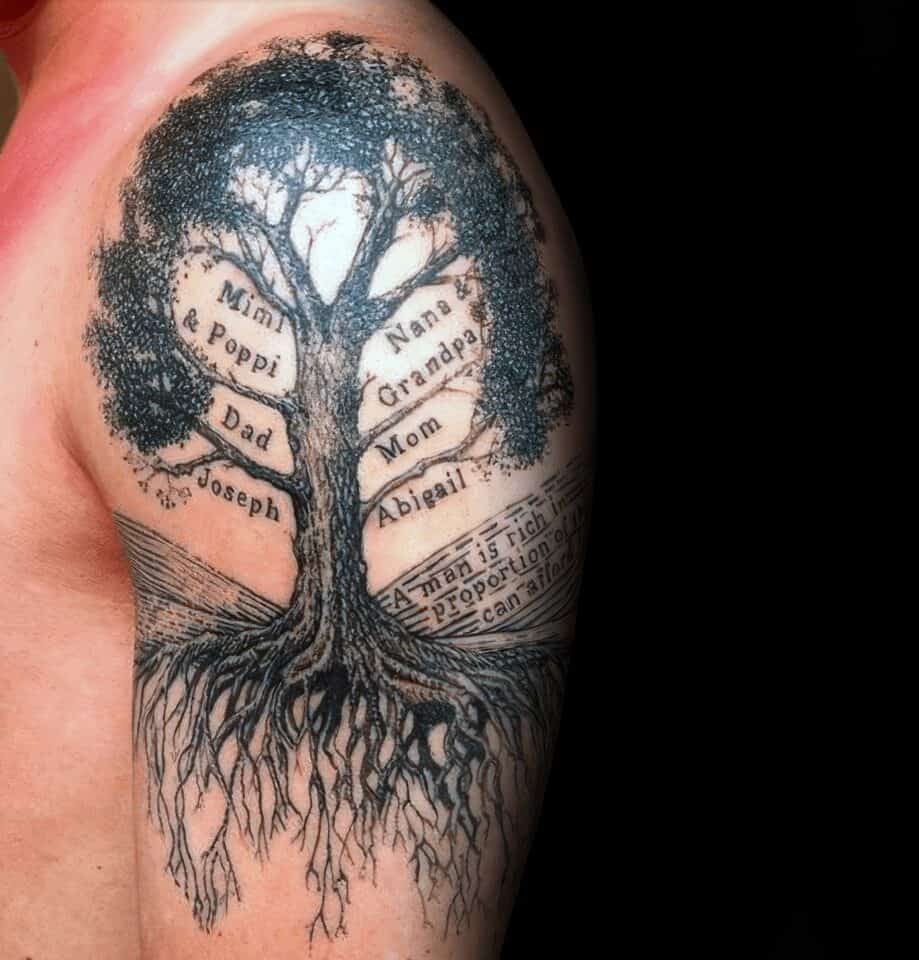 Family Tree Tattoo Ideas 64