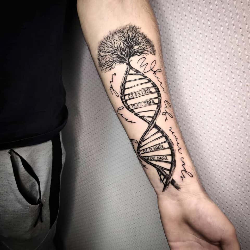 Family Tree Tattoo Ideas 75