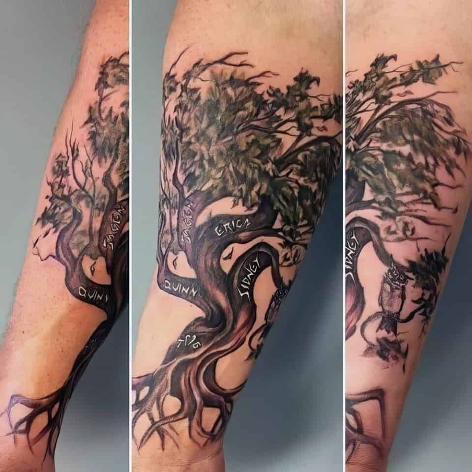 Family Tree Tattoo Ideas 79