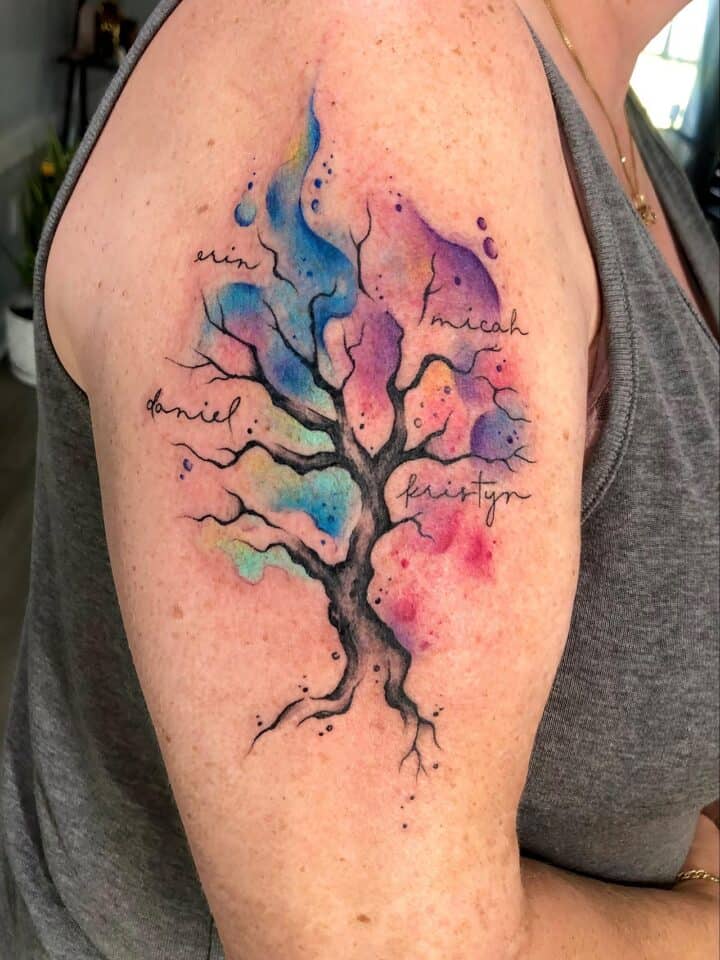 Family Tree Tattoo Ideas 81