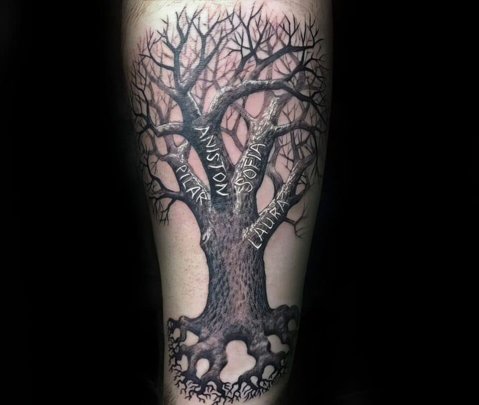 Family Tree Tattoo Ideas 85