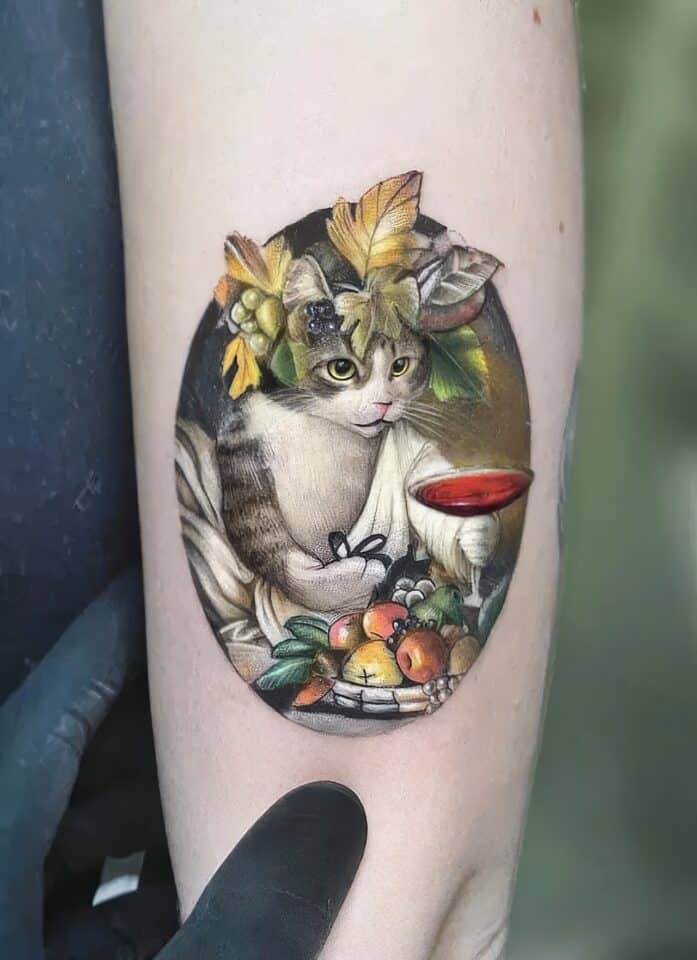 Feminine Cat Tattoos 152