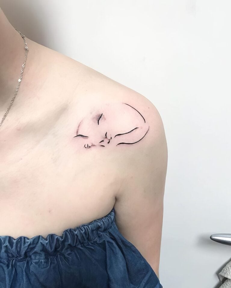 Feminine Cat Tattoos 28