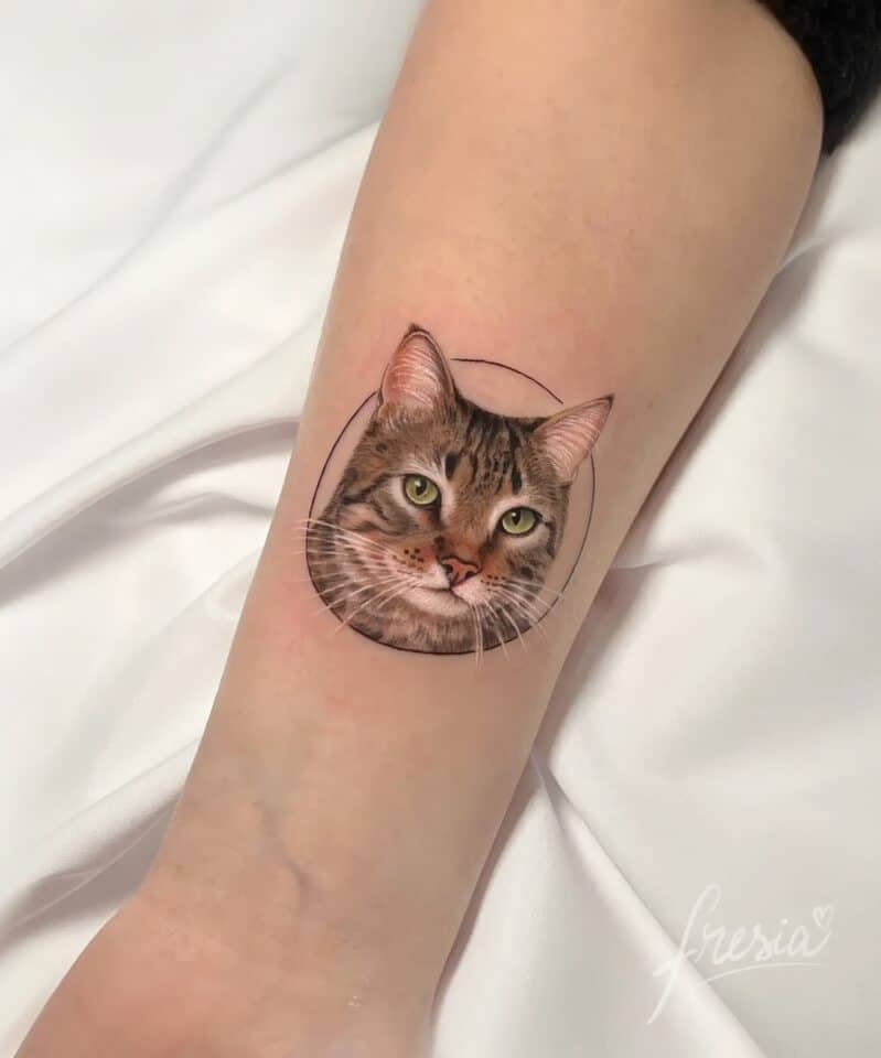 Feminine Cat Tattoos 3