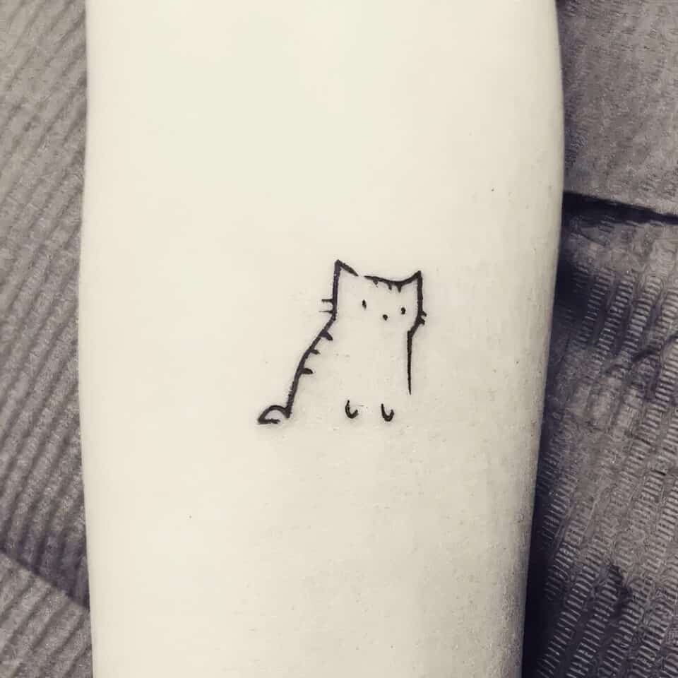 Feminine Cat Tattoos 31