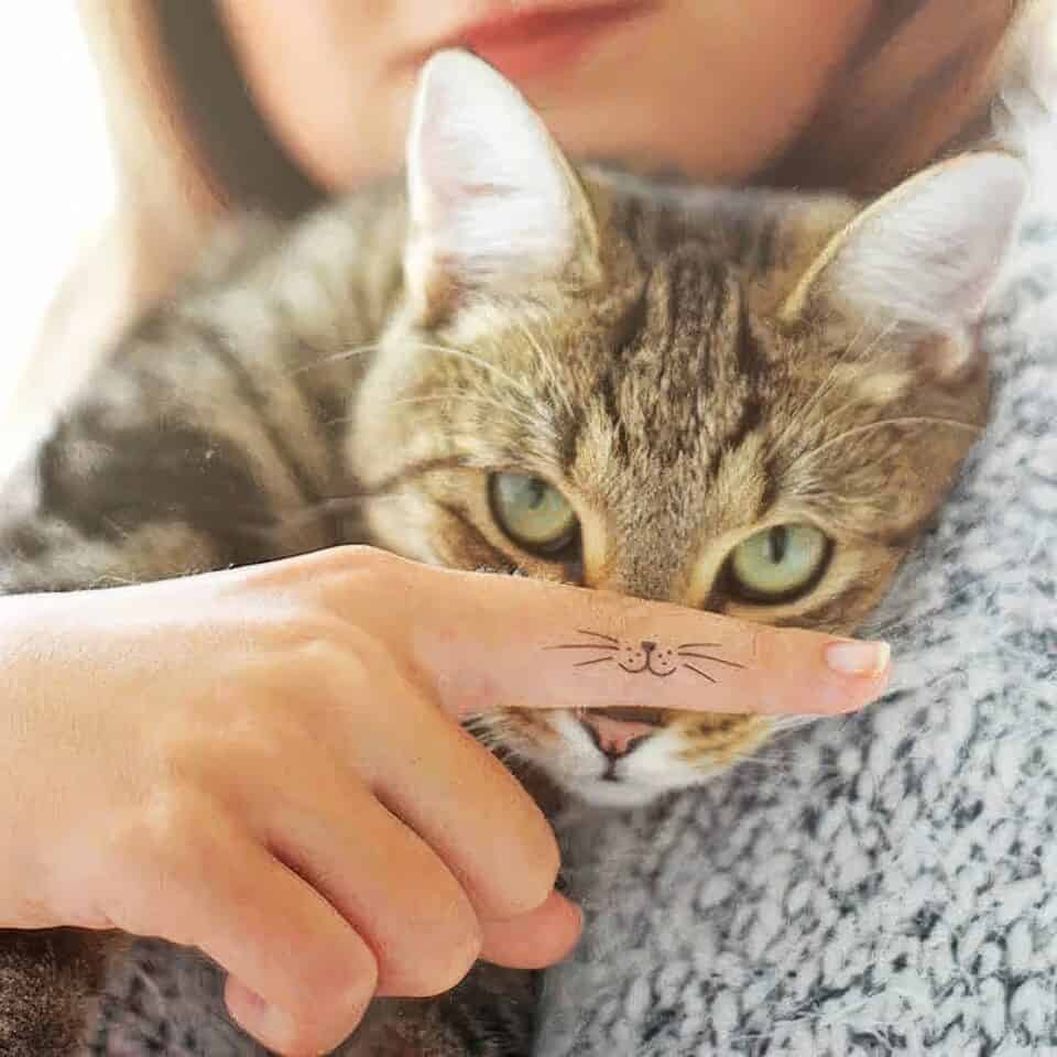 Feminine Cat Tattoos 37