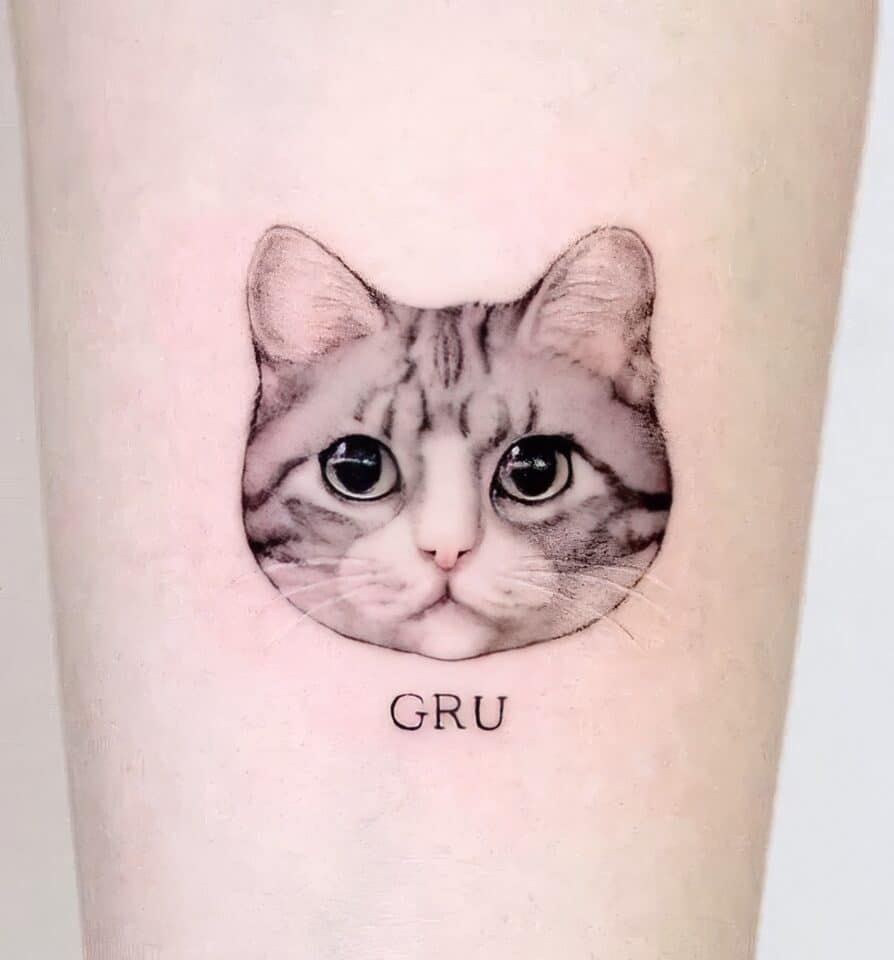 Feminine Cat Tattoos 42