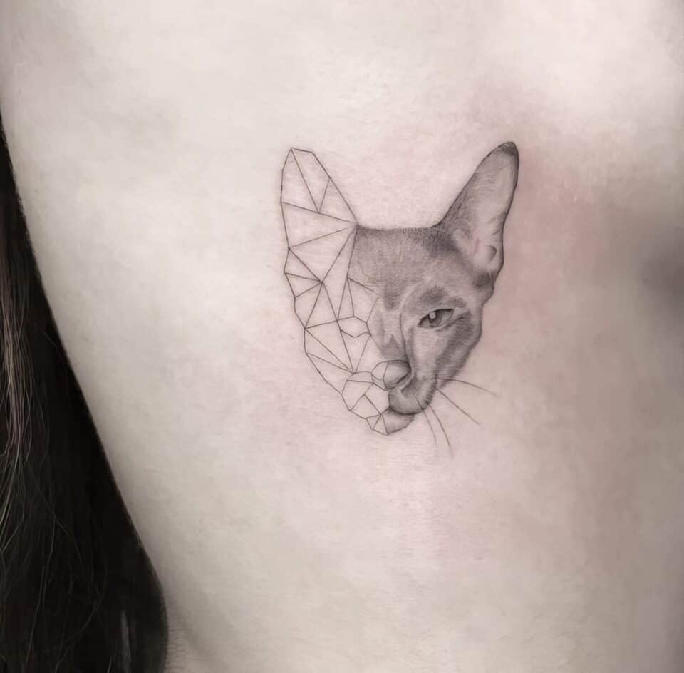 Feminine Cat Tattoos 69