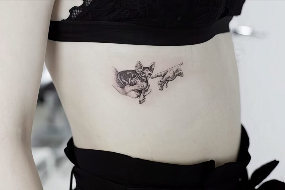 Feminine Cat Tattoos 72