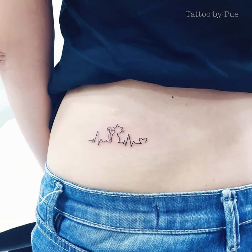 Feminine Cat Tattoos 74