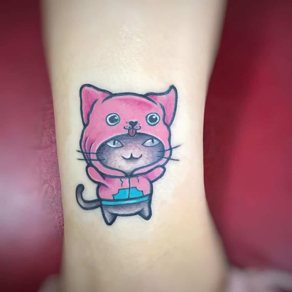 Feminine Cat Tattoos 77