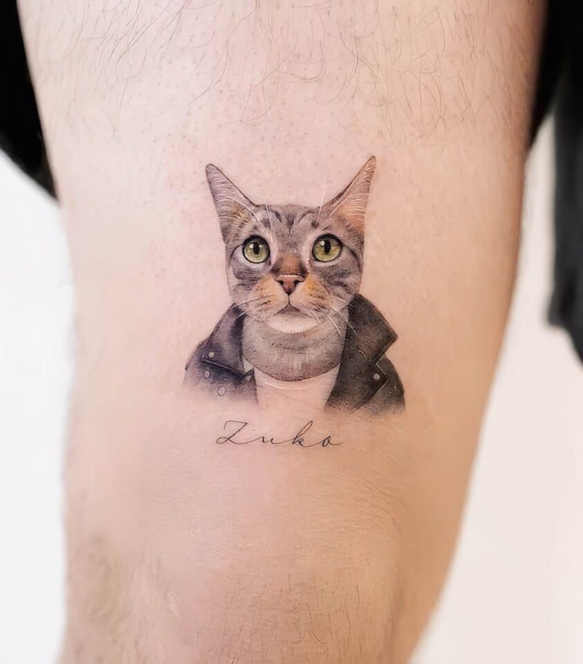 Feminine Cat Tattoos 80