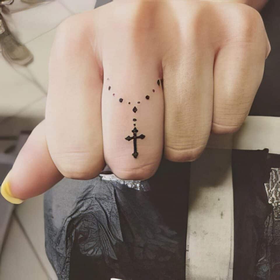 small catholic tattoos 16