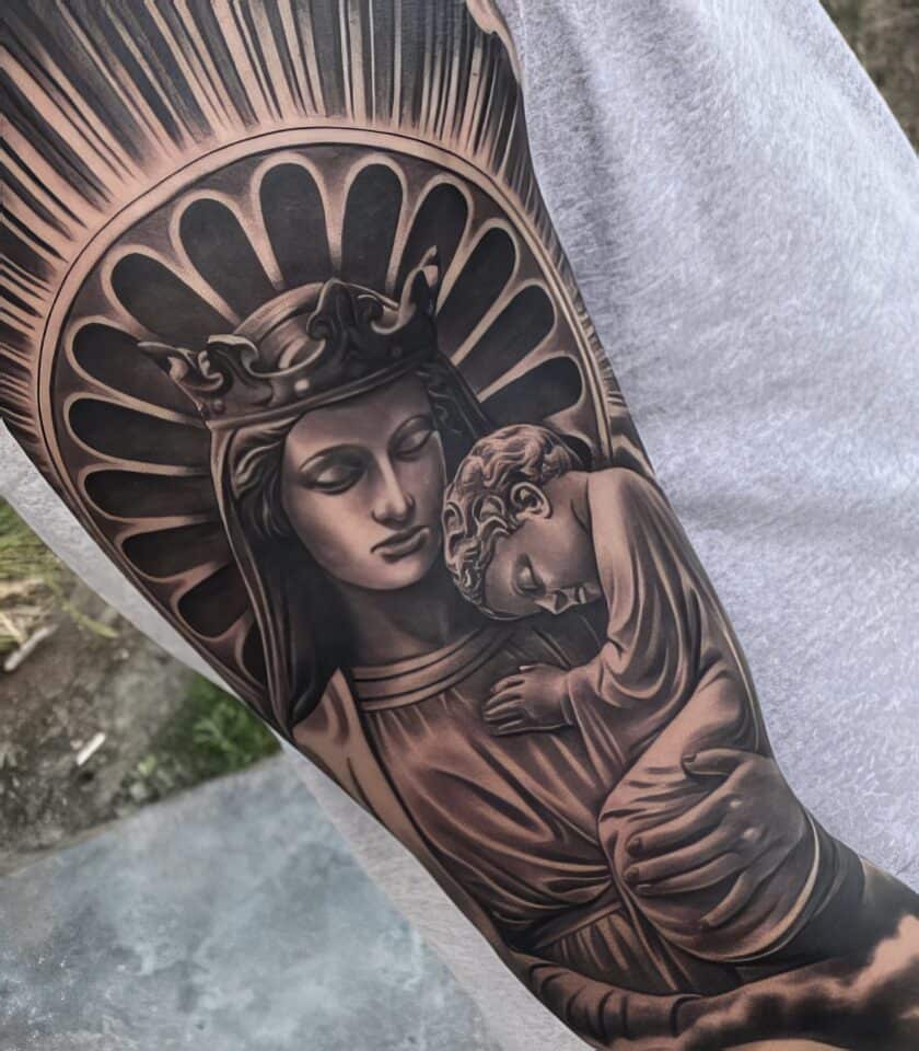 small catholic tattoos 19