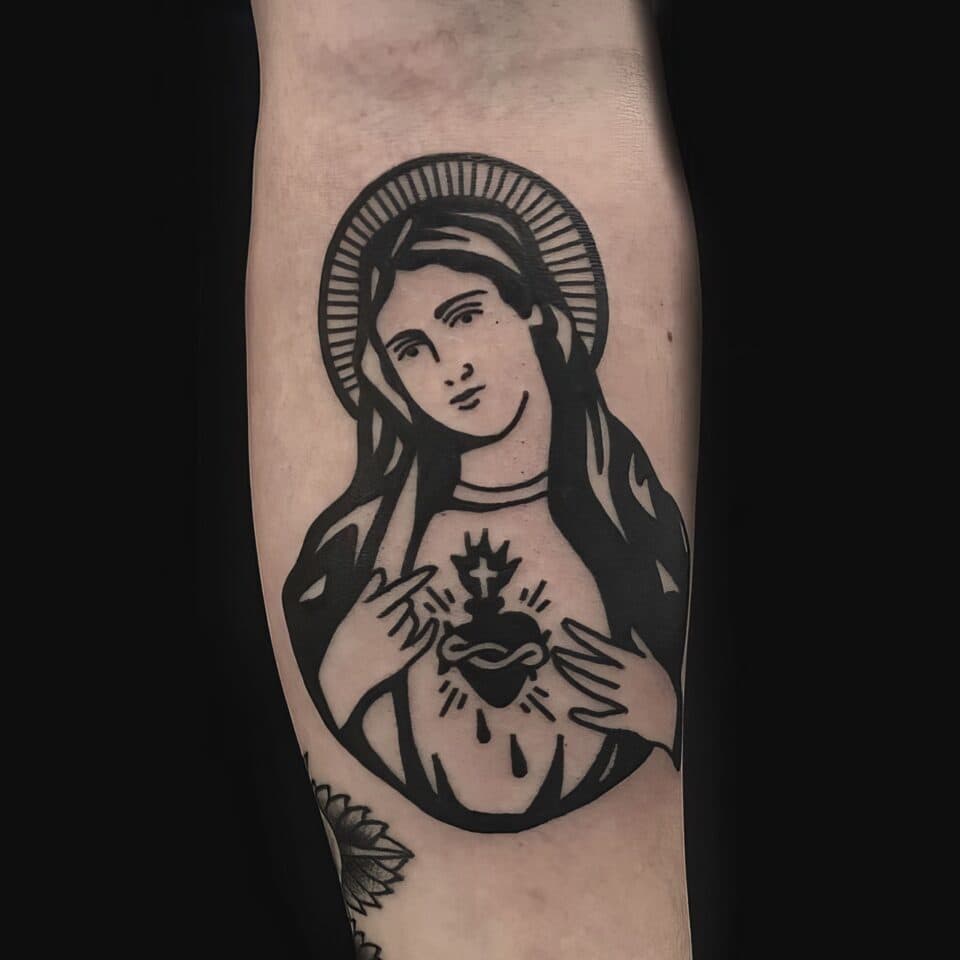 small catholic tattoos 36