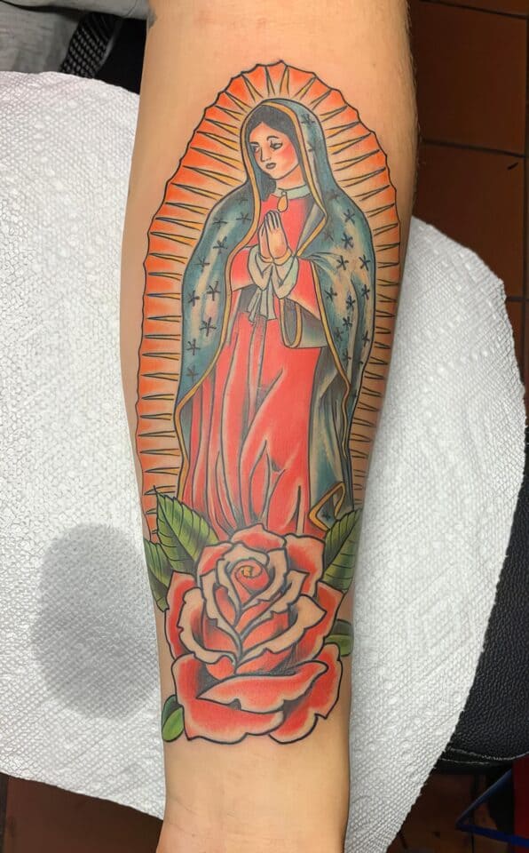 small catholic tattoos 40