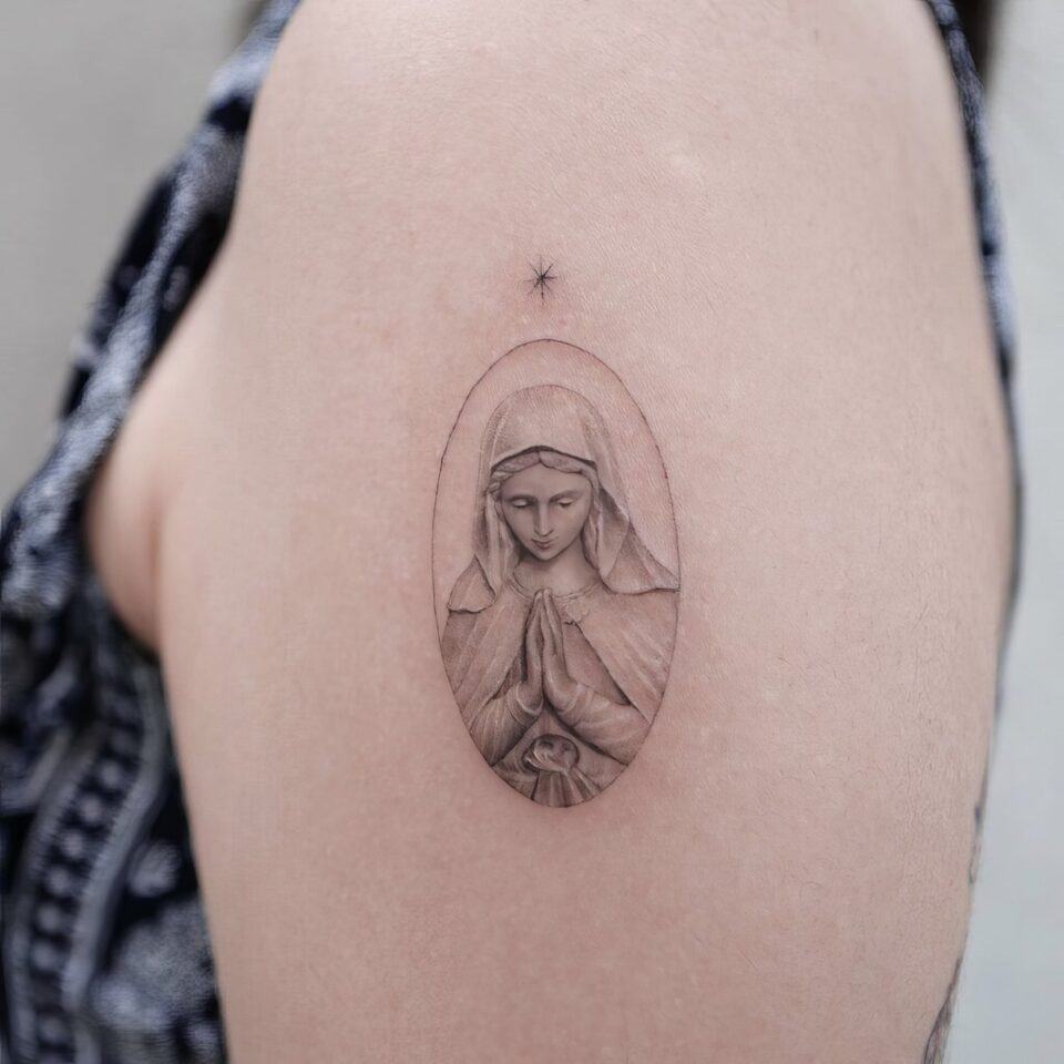 small catholic tattoos 42