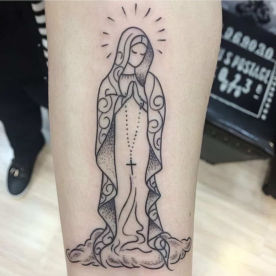 small catholic tattoos 46