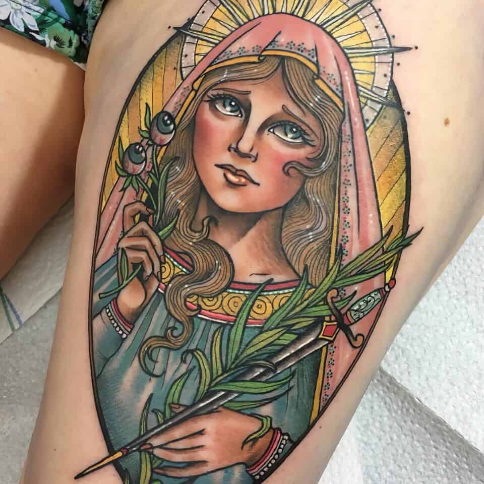 small catholic tattoos 47