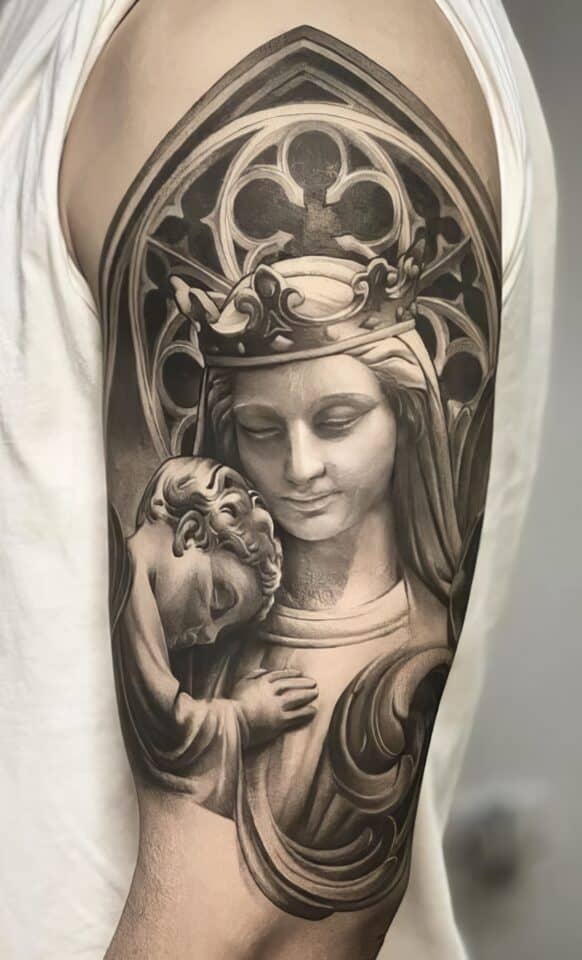 small catholic tattoos 55