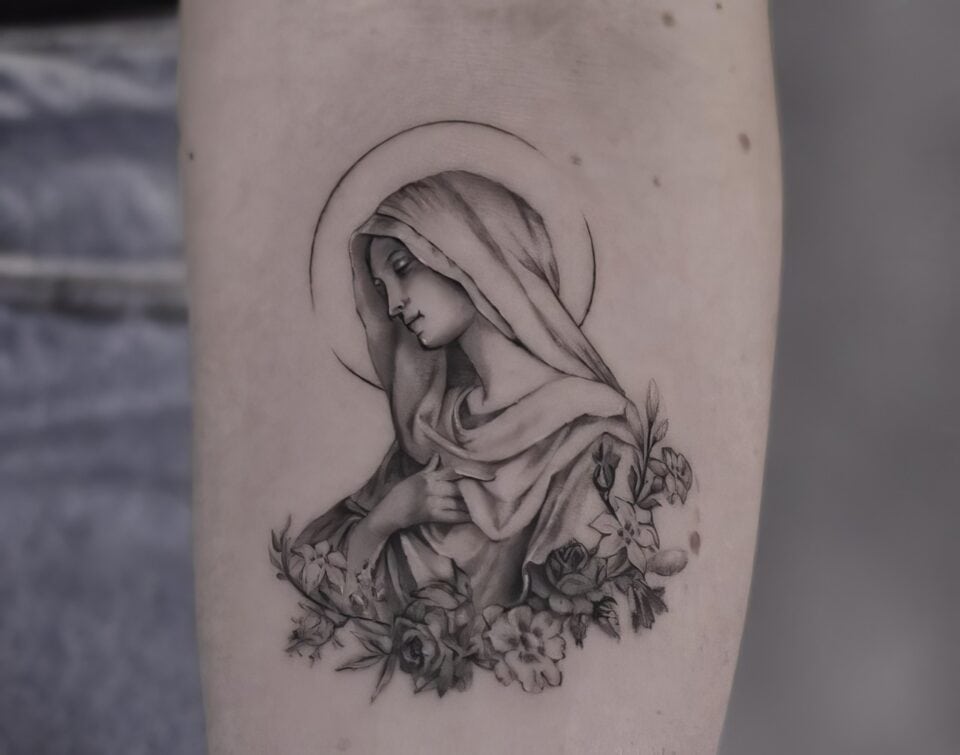 small catholic tattoos 65