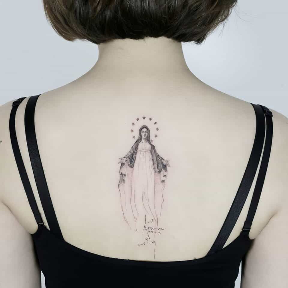 small catholic tattoos 70