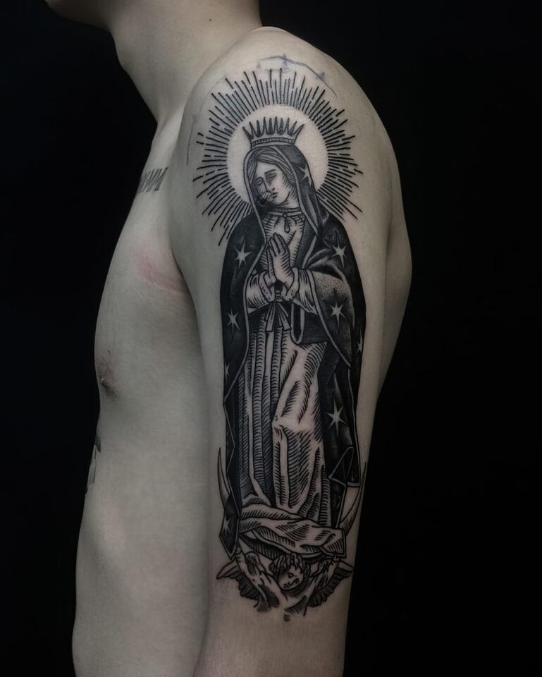 small catholic tattoos 73