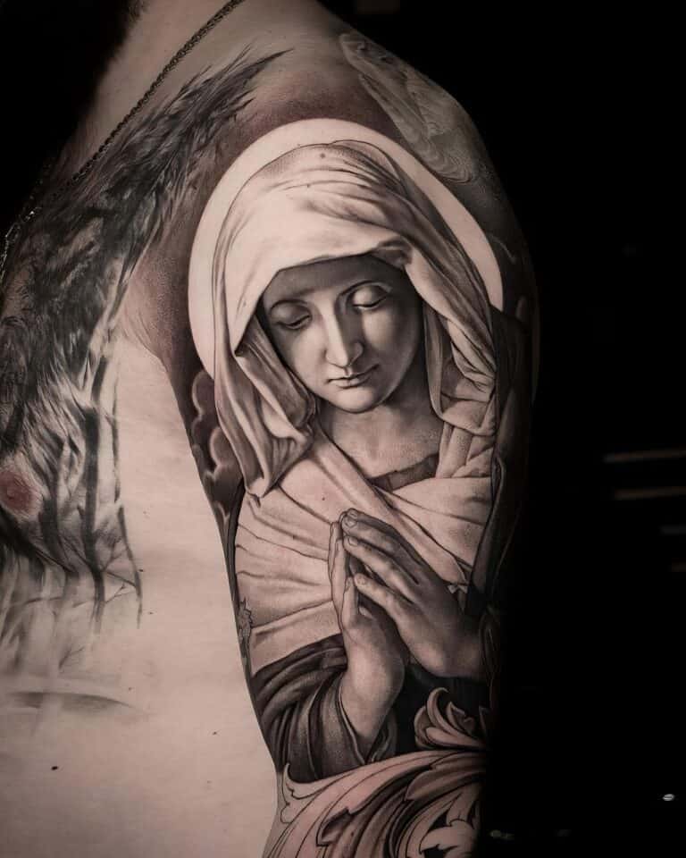 small catholic tattoos 75