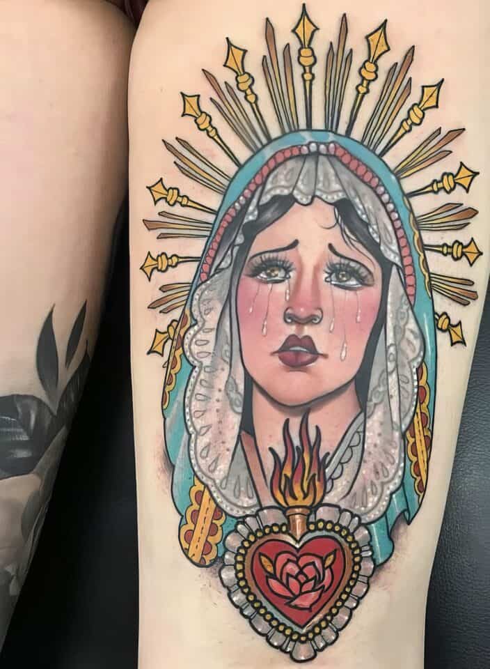 small catholic tattoos 80