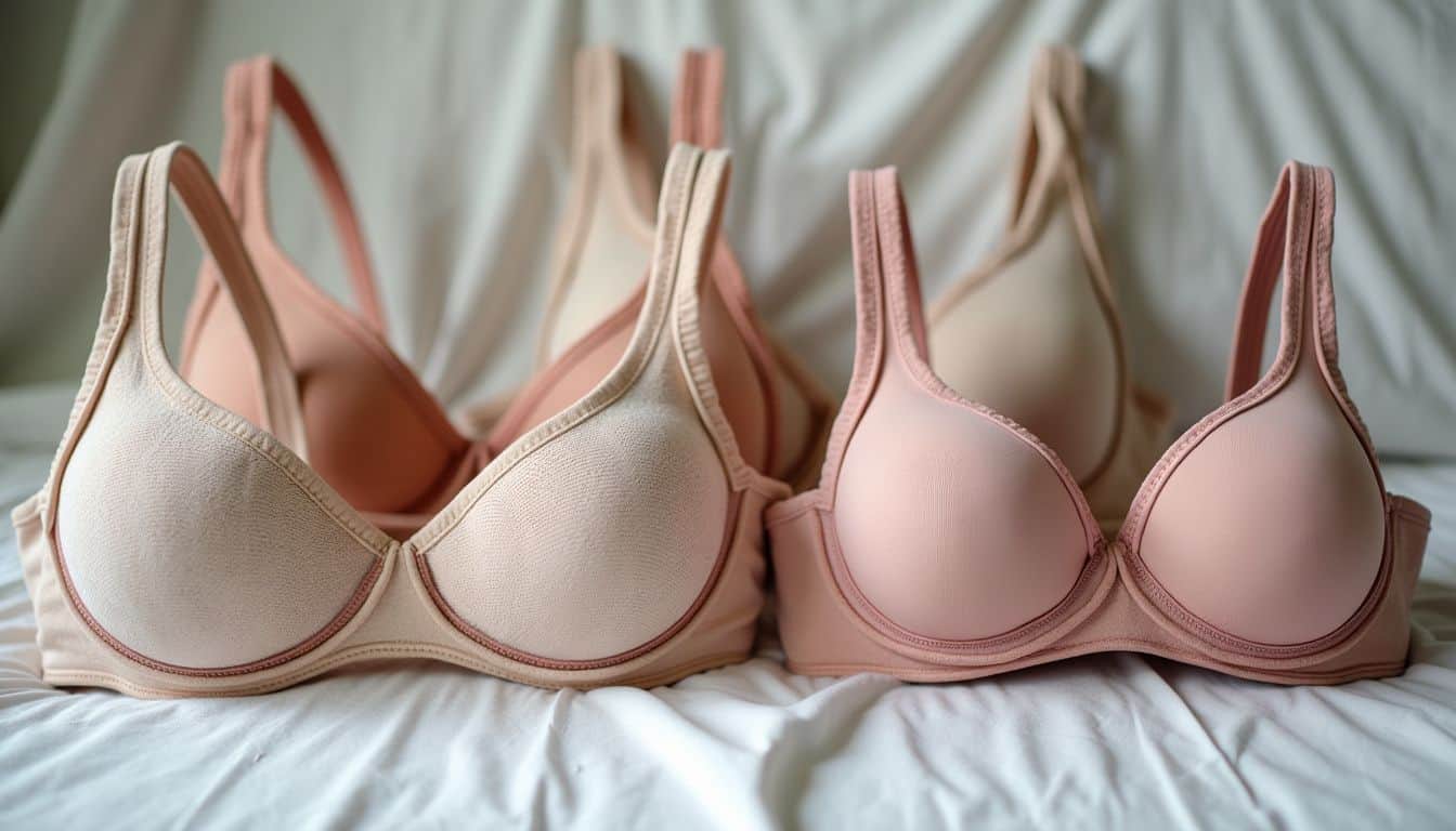 A lineup of bras in different sizes for a diverse range of body types.