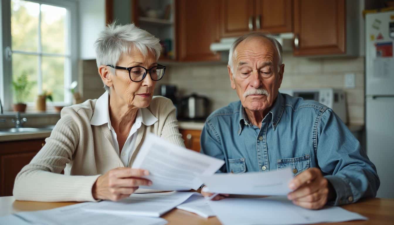 An older couple discusses moving to an assisted living facility at home.