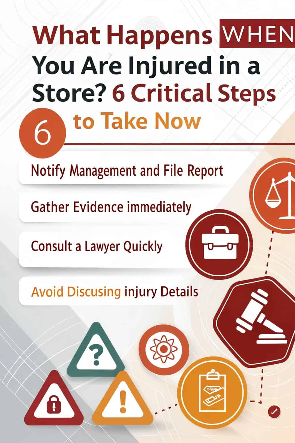 what happens when you are injured in a store 6 critical steps to take now 0284