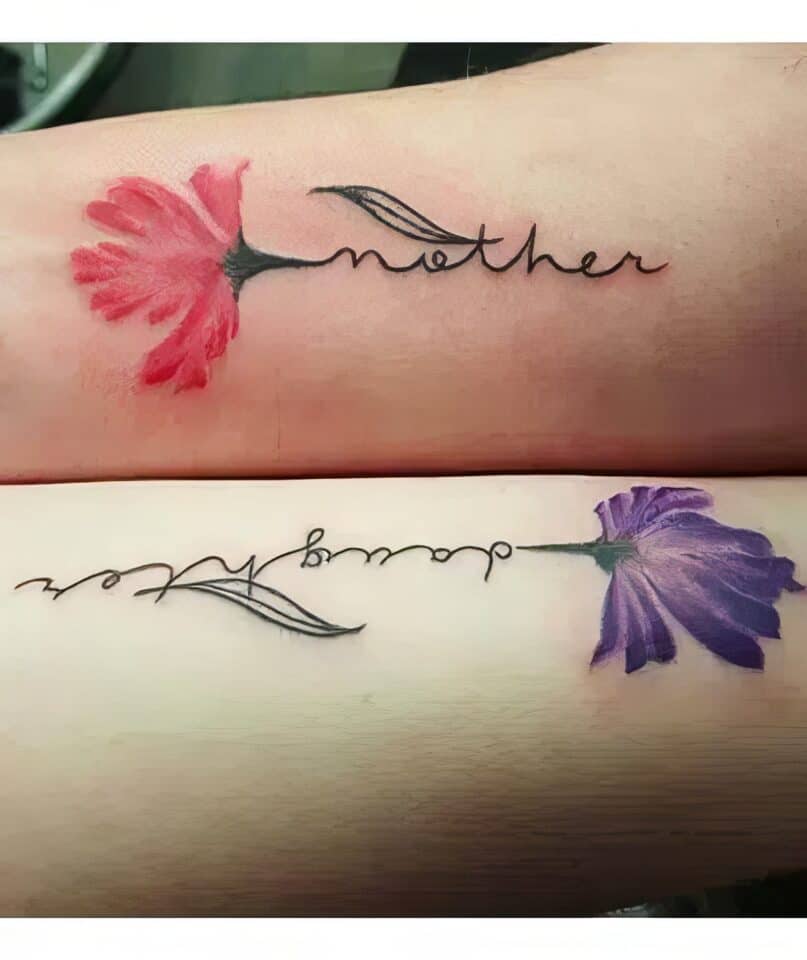 Meaningful Mom and Daughter Tattoos 37